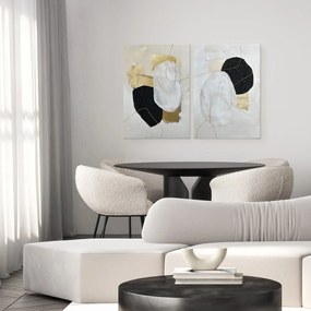 Obrazy s ručne maľovanými prvkami v súprave 2 ks 50x70 cm Crystal – Styler