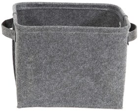 Sivý plstený úložný košík Compactor Felt Basket, 29 x 24 cm