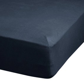 BAVLNENÉ PRESTIERADLO S GUMOU ADELA 140X200X25 CM TMAVOMODRÁ