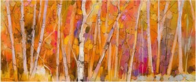 Obraz - Jesenný les (120x50 cm)