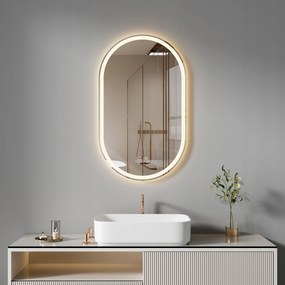 Ekspand LED zrkadlo 45x80cm oválne