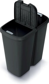 Odpadkový kôš COMPACTO DUA 45 L čierny