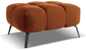 Oranžová zamatová podnožka Nalu – Makamii