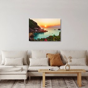 Sklenený obraz nádhernej pláže (70x50 cm)