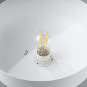 Sollux SL.1350 - Luster na lanku MARION 1xE27/15W/230V pr. 29,5 cm biela