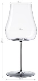 Poháre na červené víno 530 ml set 2 ks – Green Wave Platinum Line Lunasol II - 322901
