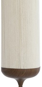 Tmavohnedá stojacia lampa s textilným tienidlom (výška 159 cm) Dania – Light &amp; Living