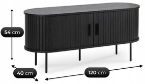 PROXIMA.store - Elegantný TV stolík TRISH FARBA: dub