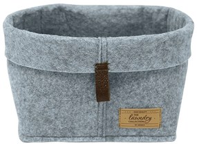 Sivý textilný organizér Wenko Felt, 24 x 16 cm
