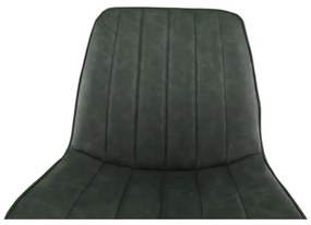 Stolička, zelená/čierna, HAZAL