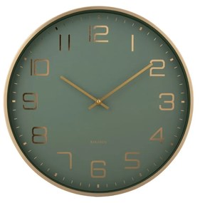Karlsson 5973GR dizajnové nástenné hodinysvetlozelené, priemer 40 cm