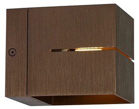 Sada 4 inteligentných nástenných svietidiel tmavo bronzové 9,7 cm vrátane WiFi G9 - Transfer Groove