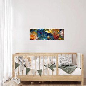 Obraz - Harmónia a rovnováha (s hodinami) (90x30 cm)