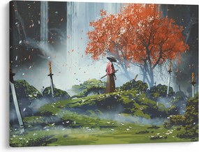 Obraz - Ilustrácie záhrady mečov (70x50 cm)