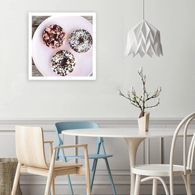 Gario Obraz na plátne Donuty na tanieri Rozmery: 30 x 30 cm