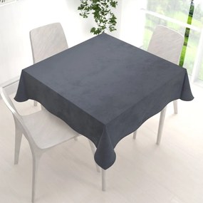 Biante Zamatový štvorcový obrus Velvet Prémium SVP-004 Antracitovo sivý 40x40 cm