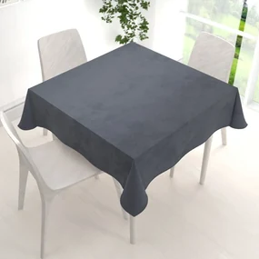 Biante Zamatový štvorcový obrus Velvet Prémium SVP-004 Antracitovo sivý 60x60 cm