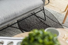 Koberec FEEL 5675/16811 vlny, sivý / antracitový / krémový