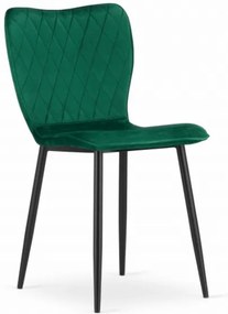 Zamatová stolička RIO zelená