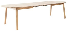 Rozkladací jedálenský stôl s prídavnou doskou z dubového dreva 100x220 cm Amalfi – Hammel Furniture
