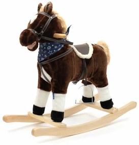 Baby Mix Hojdací koník s melódiou a šatkou Baron, 72 x 55 cm