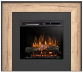 Elektrický krb Zuni 23 čierny/dub