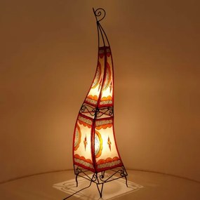 Orientálna rohová lampa Ibis 150cm farebná