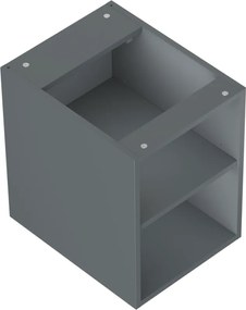 Mexen Box-A, otvorená skrinka s policou 35 cm, grafitová matná, 91AX2-0350-470-0-66