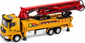 LEAN Toys Nákladné auto s čerpadlom na betón, svetlá, zvuky, voda, mierka 1:40