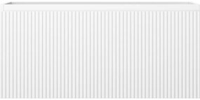 Mexen Rivel, kúpeľňová skrinka 100 cm, 1 zásuvka, drážkovaná, biela matná, 91A20-10047-1-BF01