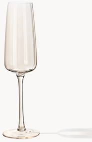 Ručne fúkané poháre na sekt Ellery, 4 ks
