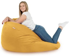 Plyšový sedací vak SAKO Horčicový