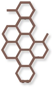 Terma Hex 821x486 vodný radiátor Bright Copper ZX