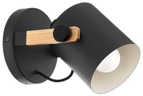 Eglo 43046 - Nástenné svietidlo HORNWOOD 1xE27/28W/230V