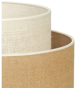 Duolla - Stojacia lampa YUTE BOHO 1xE27/15W/230V pr. 45 cm hnedá/krémová