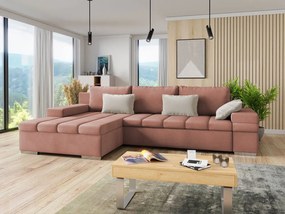 Rohová sedačka Kanton, Dostupné poťahy: Uttario Velvet 2955 + Uttario Velvet 2955 + Uttario Velvet 2979, Strana: ľavá