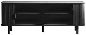 Dizajnový TV stolík Parveen 160 cm čierny dub