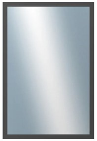 DANTIK - Zrkadlo v rámu, rozmer s rámom 40x60 cm z lišty KASSETTE šedá (3078)