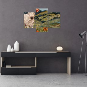 Obraz - Imitácia pleteného motívu (90x60 cm)