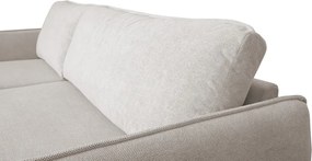 Rohová sedačka Salma, krémová látka, univerzálna pravá/ľavá