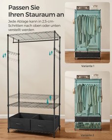 Otvorená šatníková skriňa LGR411B02