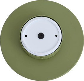 Retro nástenná lampa zelená s opálovým okrúhlym 20cm IP44 - Lila