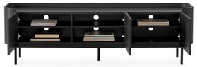 Čierny TV stolík 180x55x40 cm Willa – MOME