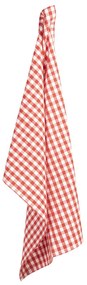 Červeno-biela kockovaná bavlnená utierka Apple Yard - 50 * 70 cm