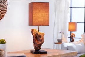 Stolová lampa 19479 Masív drevo - Hnedá  - Komfort-nábytok
