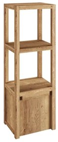 furniture-nabytek.cz - Masívna závesná polica Sydney z divokého duba, olejovaná, hnedá – 31×25×90 cm