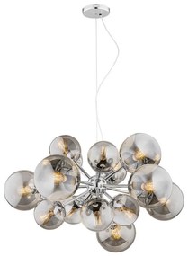 Argon 5022 - Luster na lanku SATELITE 15xE27/15W/230V lesklý chróm