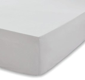 Sivá plachta z organickej bavlny Bianca Organic, 135 x 190 cm