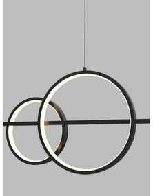 Wofi 7030-502 - LED Stmievateľný luster na lanku MESSINA LED/40W/230V čierna