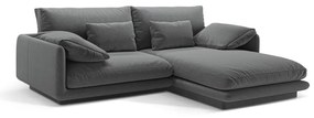 Tmavosivá rohová pohovka (pravý roh) Torino – Micadoni Home